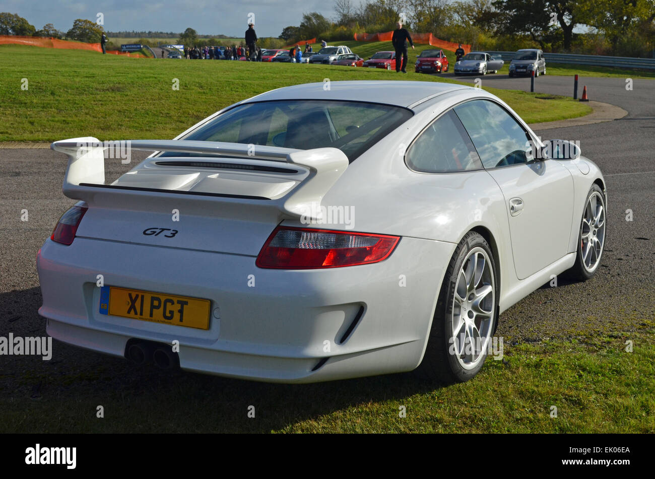 White Porsche 997 GT3 Stock Photo - Alamy