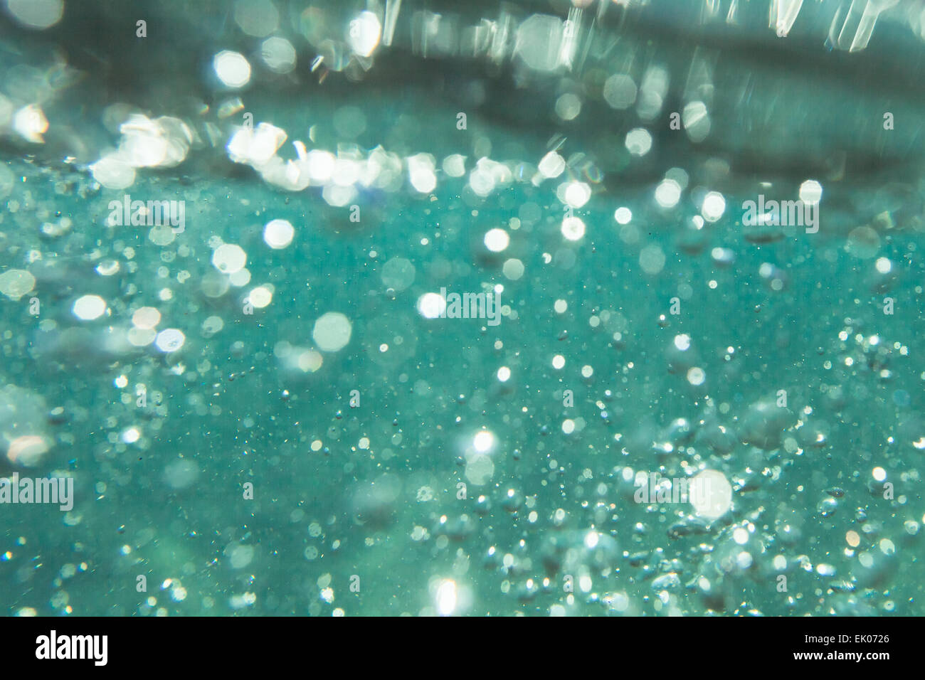 Abstract Underwater Bokeh And Bubbles Background Stock Photo Alamy