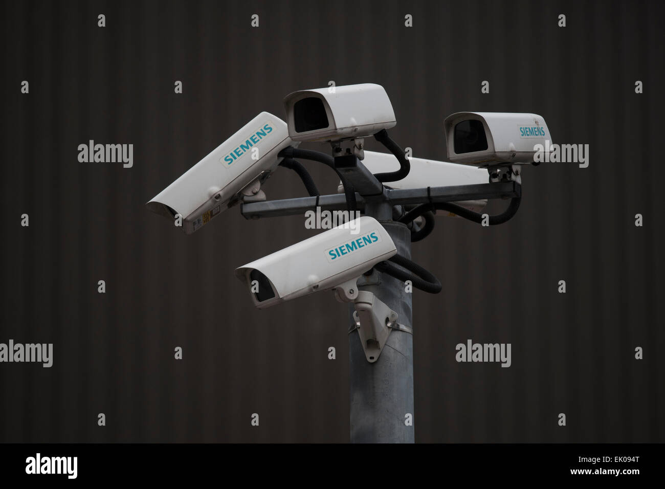 Siemens CCTV security cameras. Stock Photo