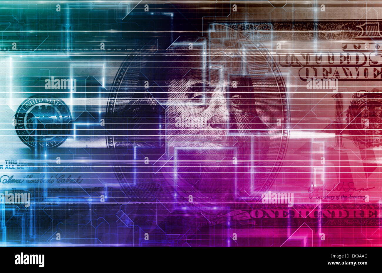 Digital US Dollar or Online Currency Background Stock Photo Alamy