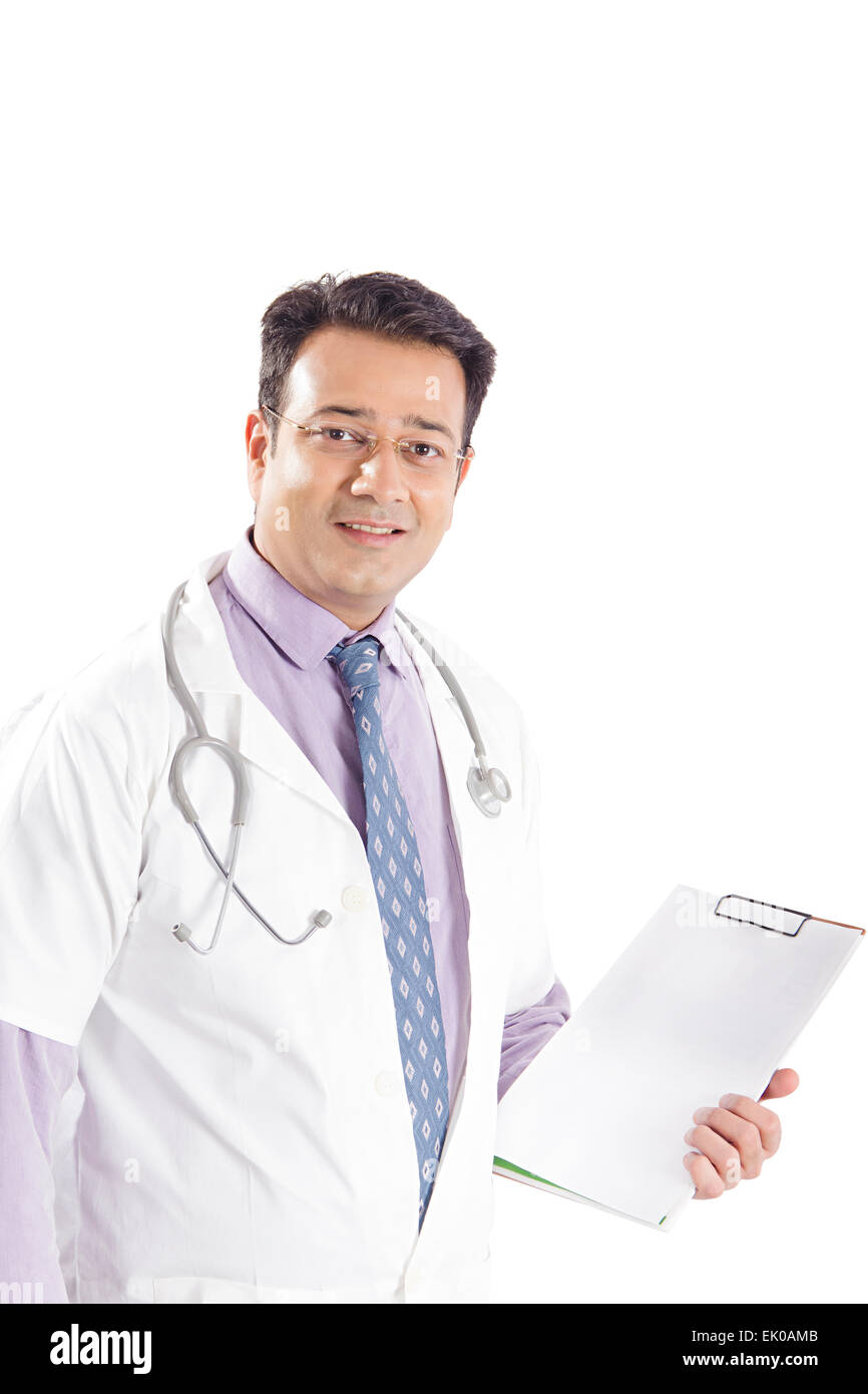 1 indian Medical Doctor Report Checking Stock Photo Alamy