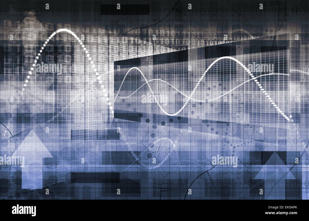 Technology Framework with a System Network Big Data Stock Photo