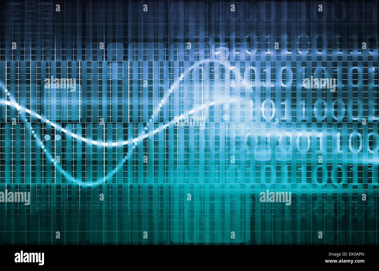 Data Visualization with Multiple Info Stream Art Stock Photo - Alamy