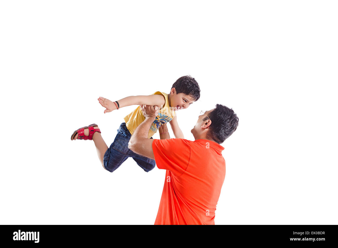 indian Father and son fun Stock Photo - Alamy