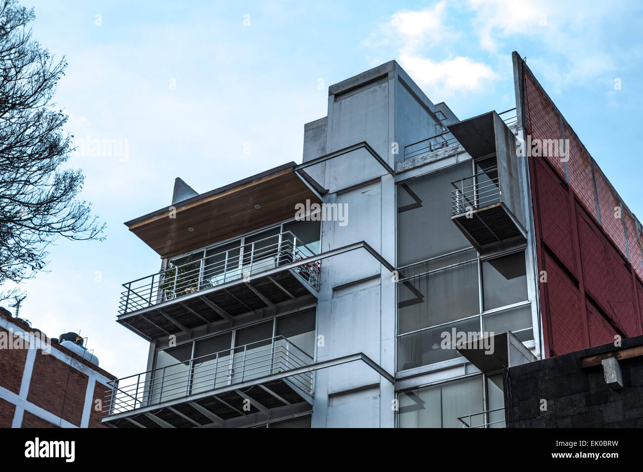 Modern architecture urban apartment building Stock Photo