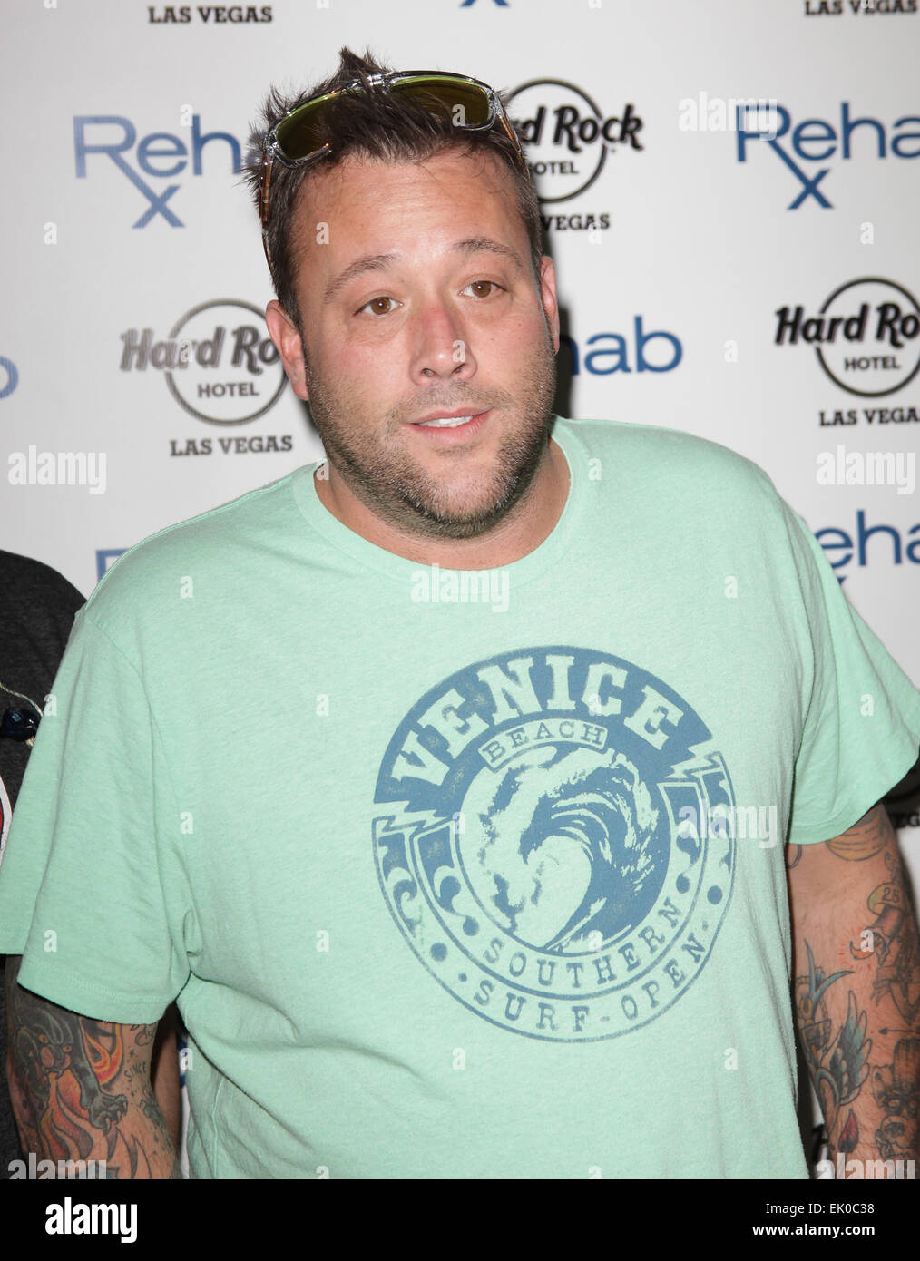 Las Vegas, Nevada, USA. 3rd Apr, 2015. Musician Uncle Kracker arrives