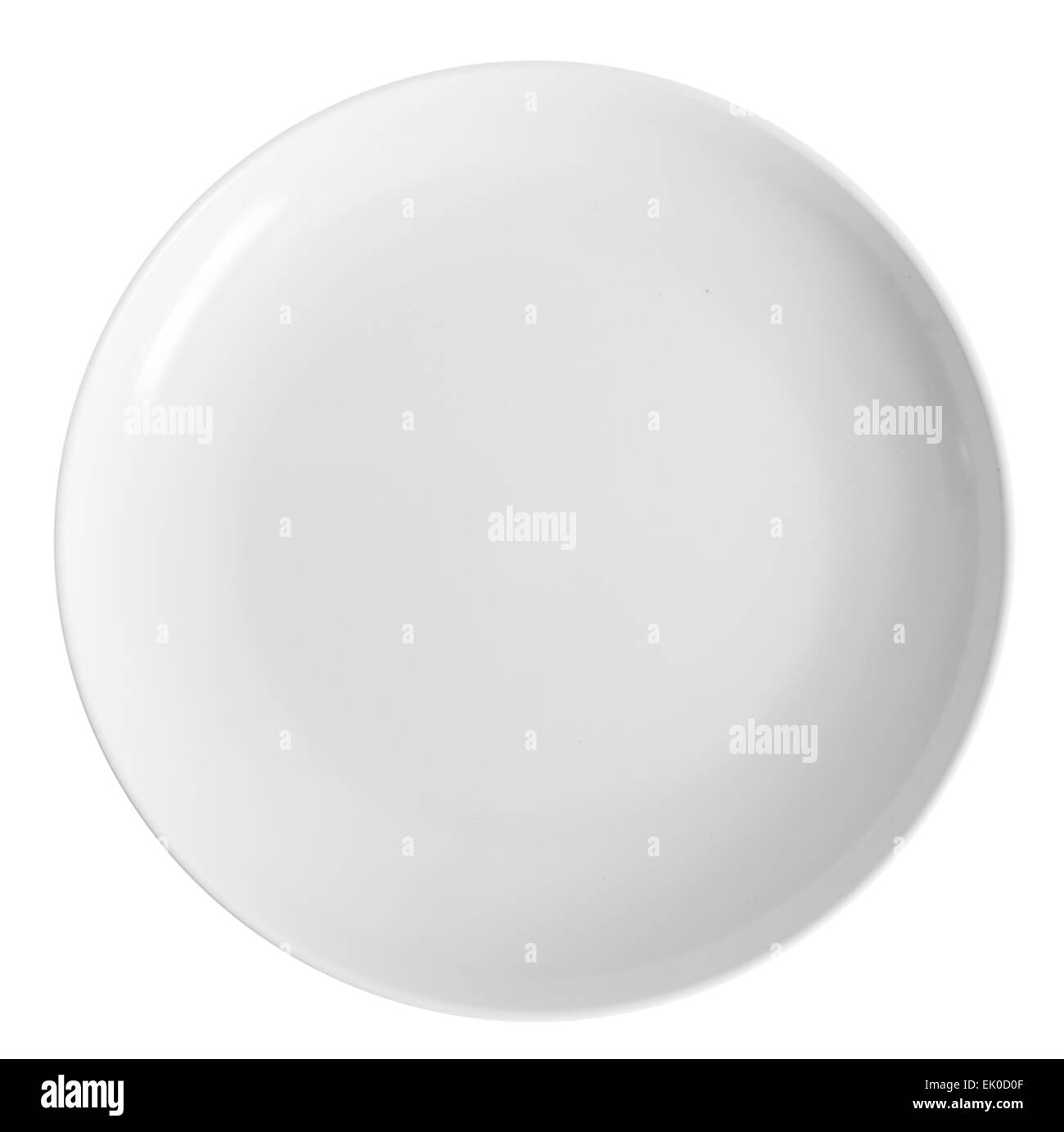 white empty plate on a white background Stock Photo - Alamy