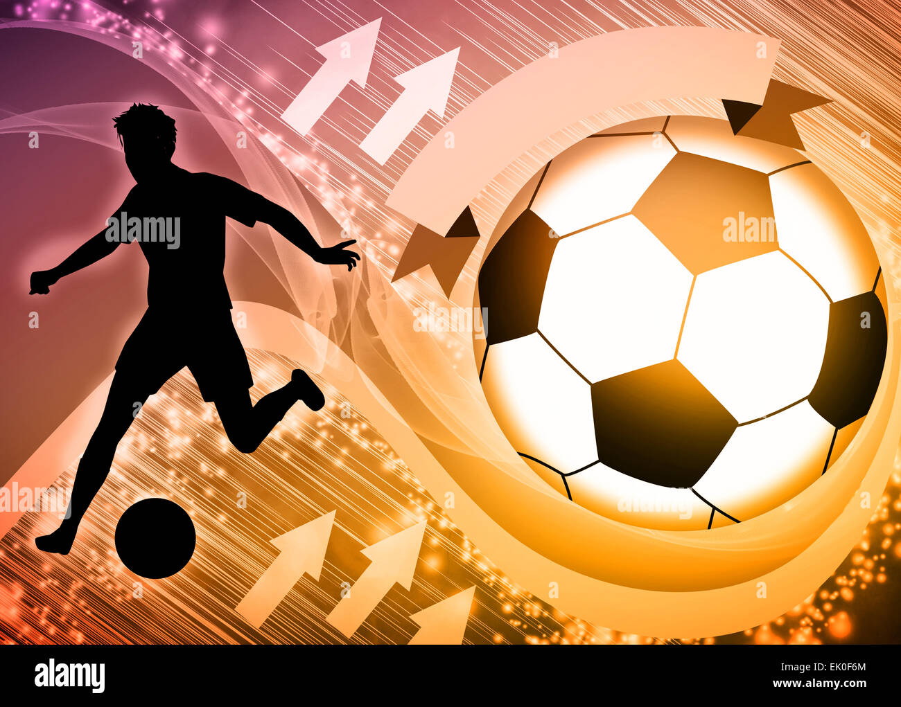Abstract soccer or football background with empty space Stock Photo - Alamy