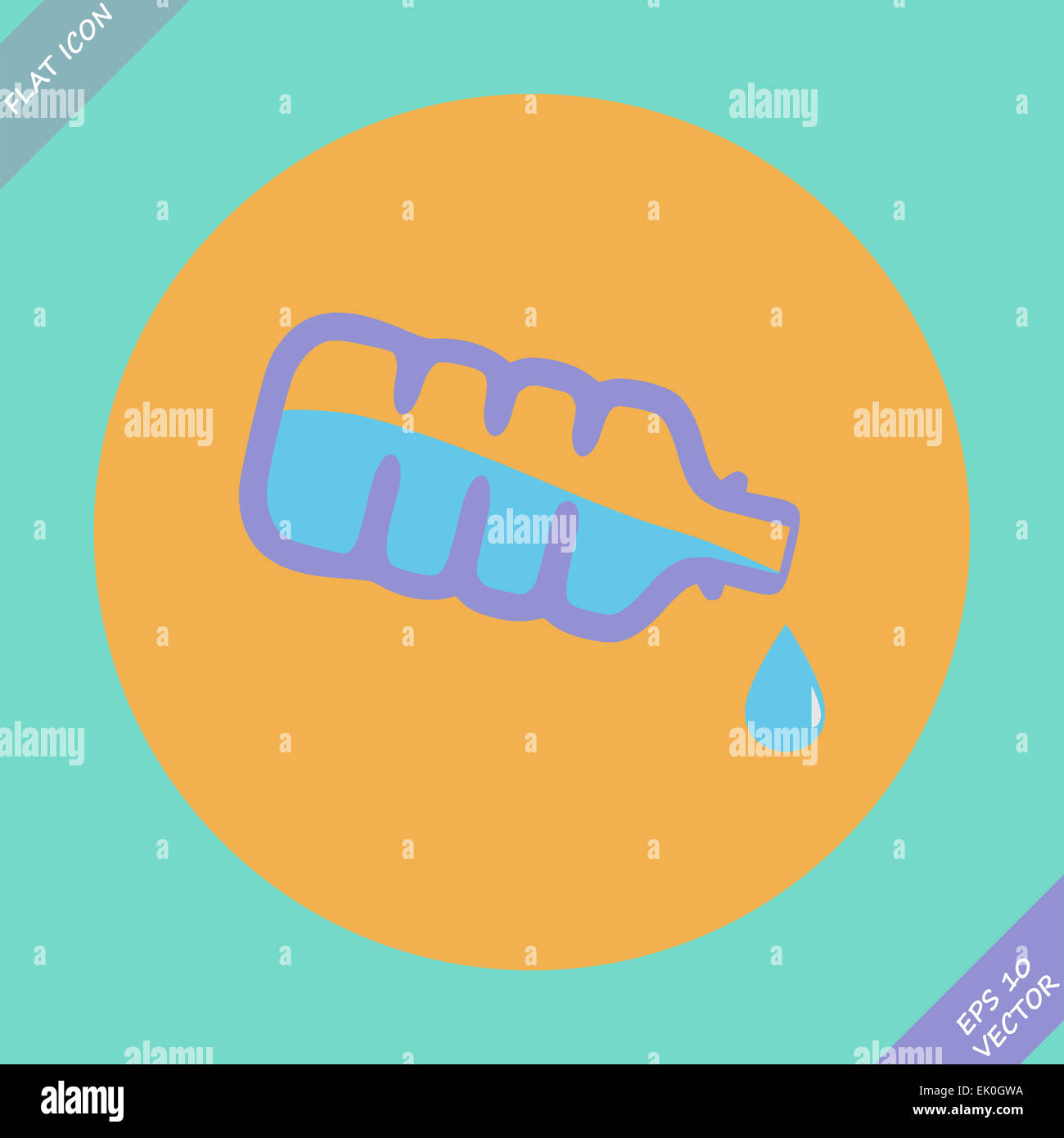 Drop bottle icon - vector illustration. Flat Stock Photo - Alamy
