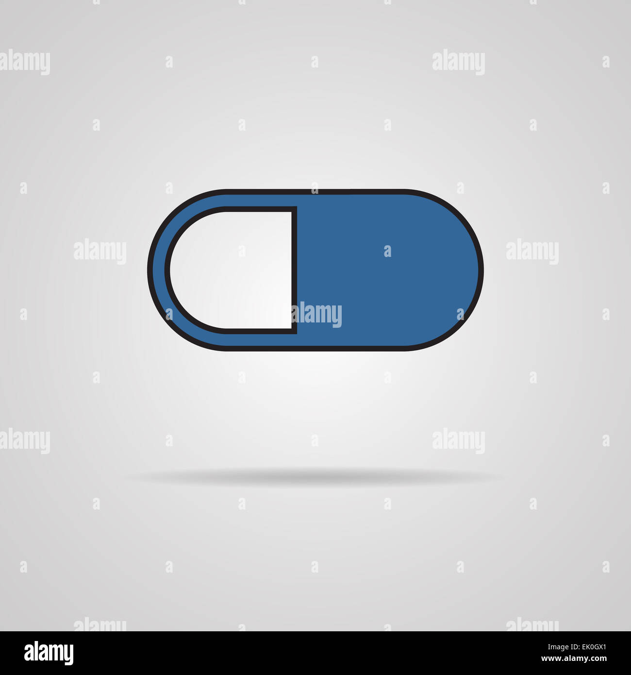 blue web icon with shadow. Vector illustration Stock Photo - Alamy