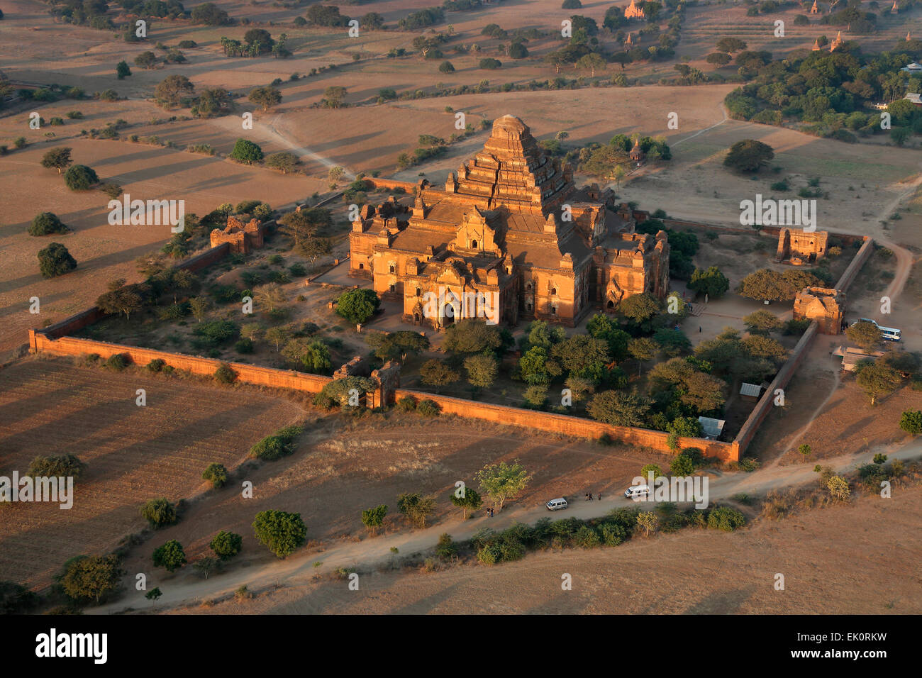 Aerial view of the Dhammayangyi Temple in the ancient city of Bagan in Myanmar (Burma) Stock Photo