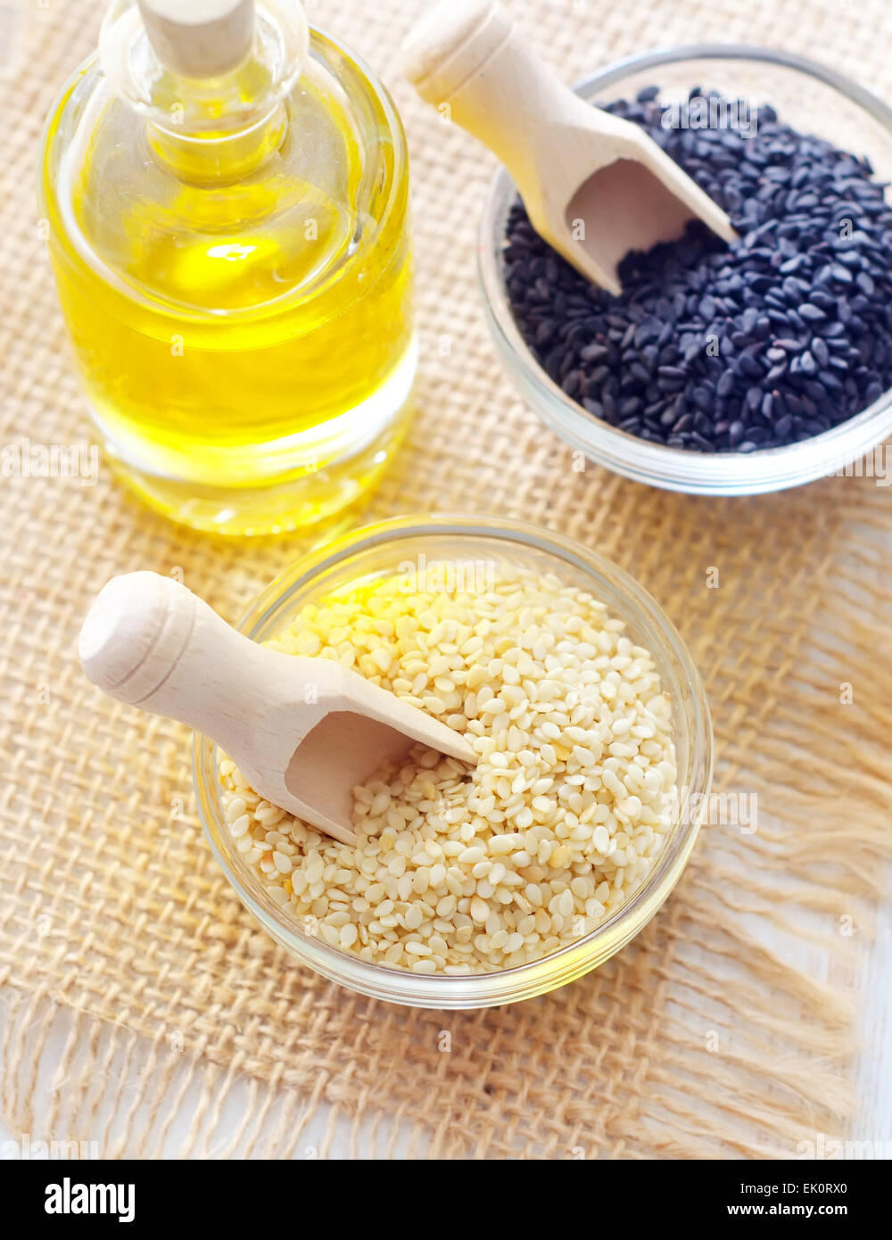 black and white sesame Stock Photo - Alamy