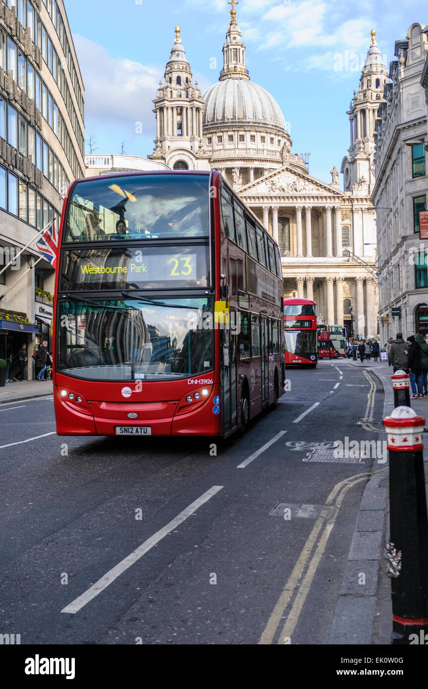 View of st Paul cathedral, London Stock Photo