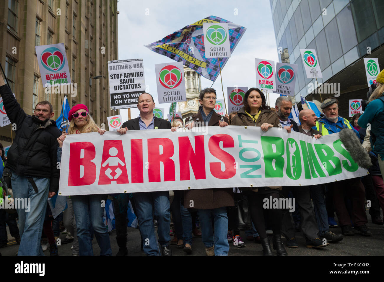 Bairns Not Bombs, Glasgow Stock Photo