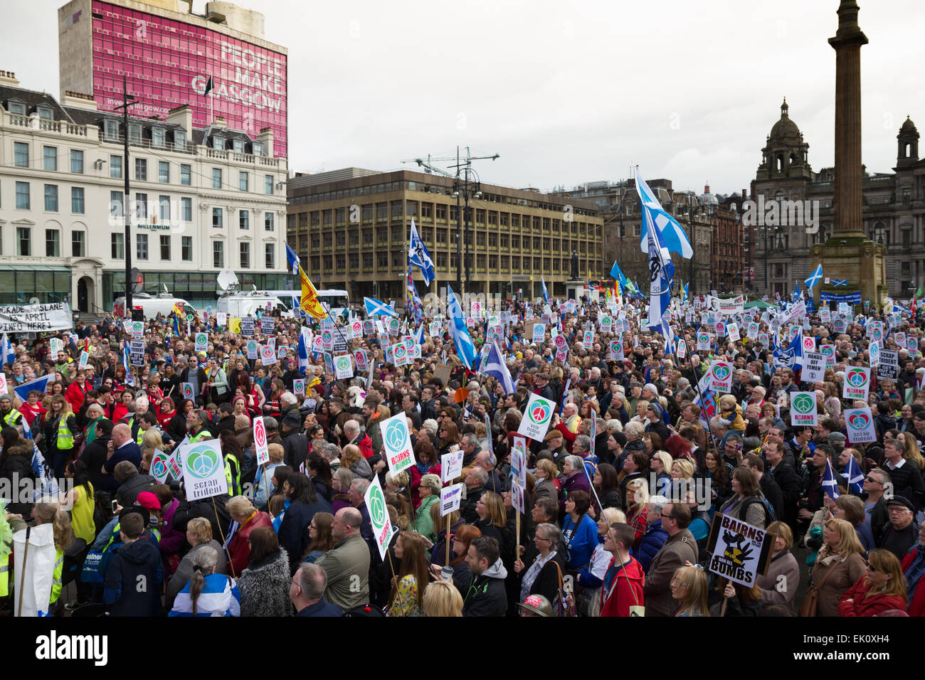 People Make Glasgow, anti-Trident Stock Photo