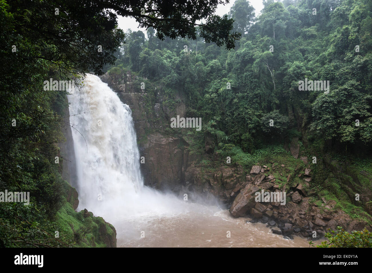 Haew Narok waterfall, Khao Yai National Park, Dong Phayayen-Khao Yai Forest Complex, eastern Thailand Stock Photo