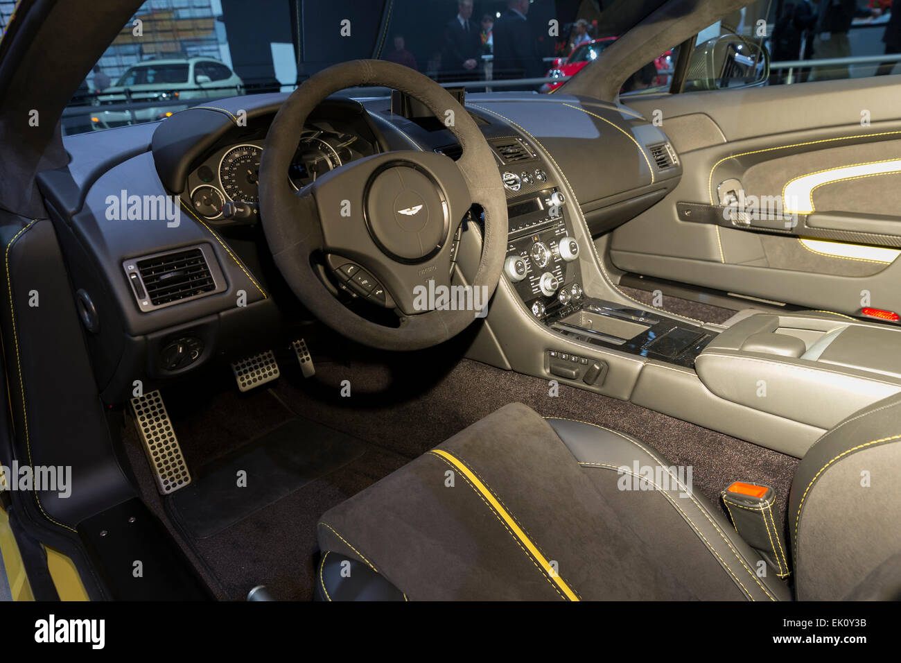 New York Ny April 2 2015 Interior Of Aston Martin