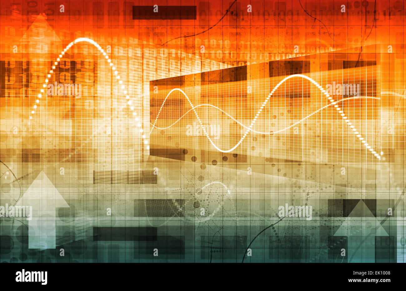 Futuristic Graph and Chart Data for Business Stock Photo - Alamy