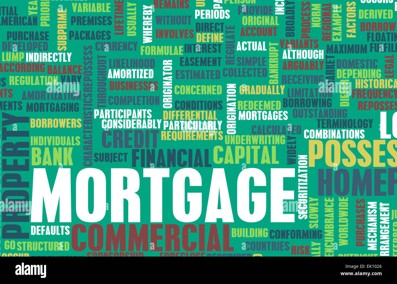 Mortgage Financial Home Loan as a Concept Stock Photo