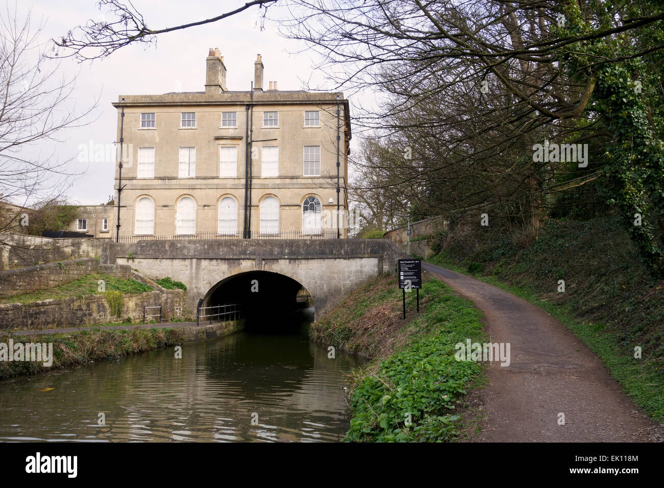 Cleveland House, The Kennet and Avon Canal, Bath. England, UK Stock Photo