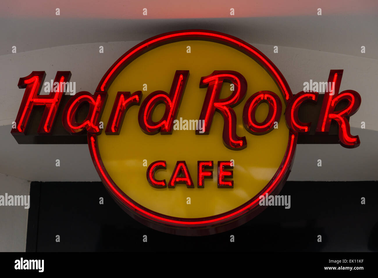 BERLIN - FEBRUARY 22, 2015: Hard Rock Cafe. Hard Rock Cafe International, Inc. is a chain of theme restaurants. Stock Photo