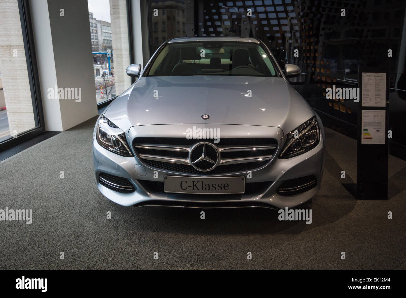 Berlin January 24 15 Showroom Compact Executive Car Stock Photo Alamy