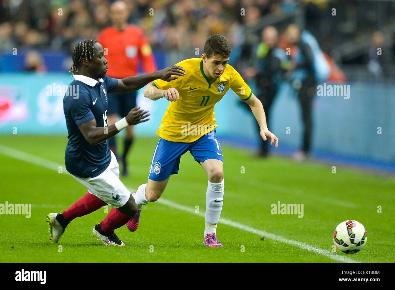Bacary Sagna/Oscar - 26.03.2015 - France/Bresil - Match Amical.Photo : Andre Ferreira/Icon Sport Stock Photo