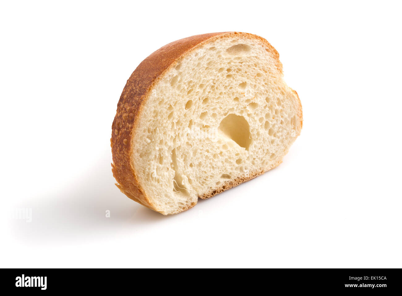 Traditional white bread slice isolated on white background Stock Photo ...