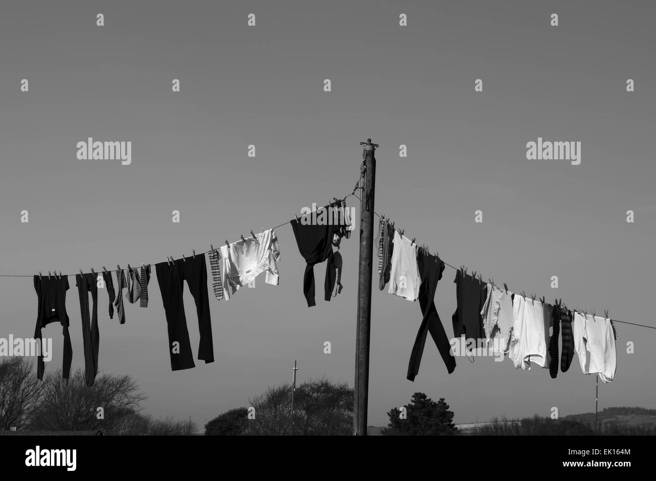 Washing clothes line pole hi res stock photography and images Alamy