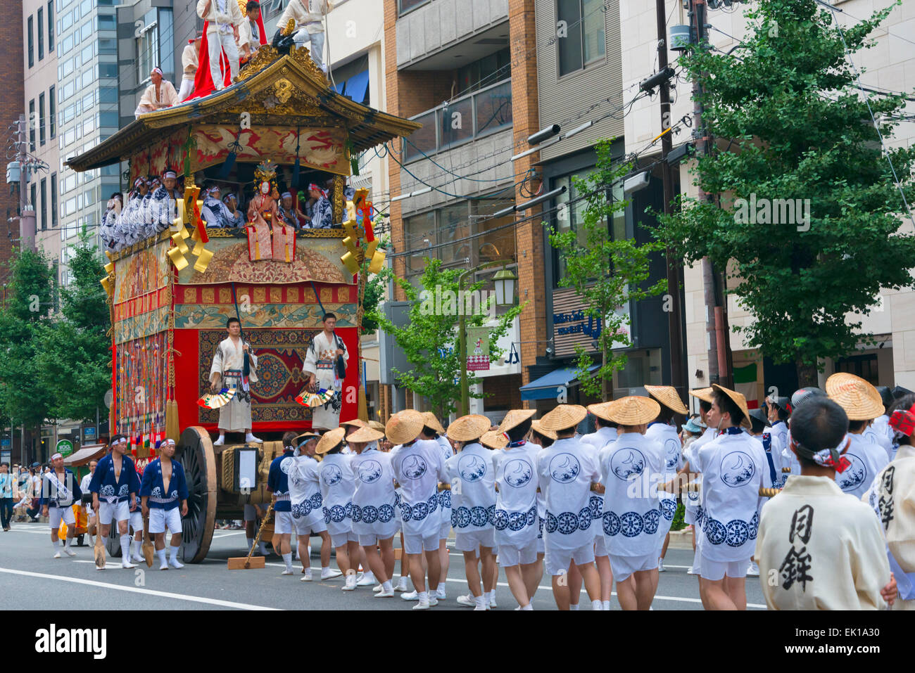 Float parade during Kyoto Gion Matsuri, Kyoto, Japan Stock Photo Alamy