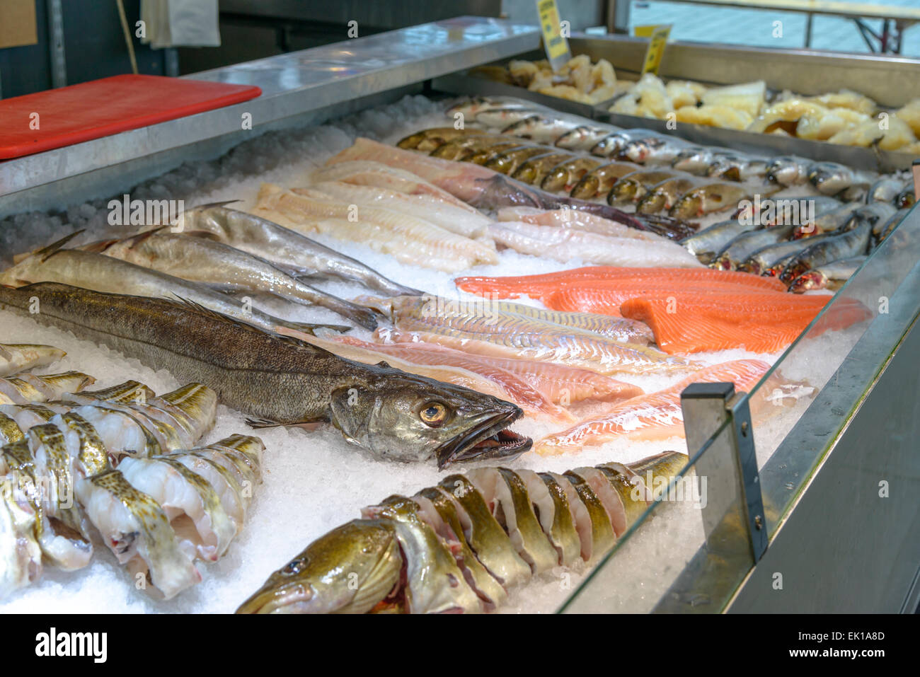 Famous Fish Market in Bergen one of the highly visited tourist attractions in Bergen Stock