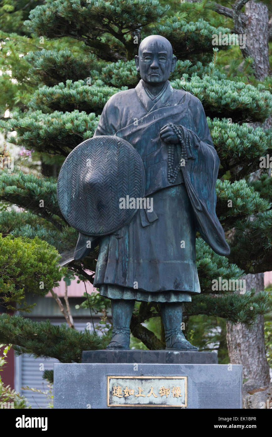 Statue of a the famous monk, "Rennyo the Restorer", Gujo Hachiman, Gifu