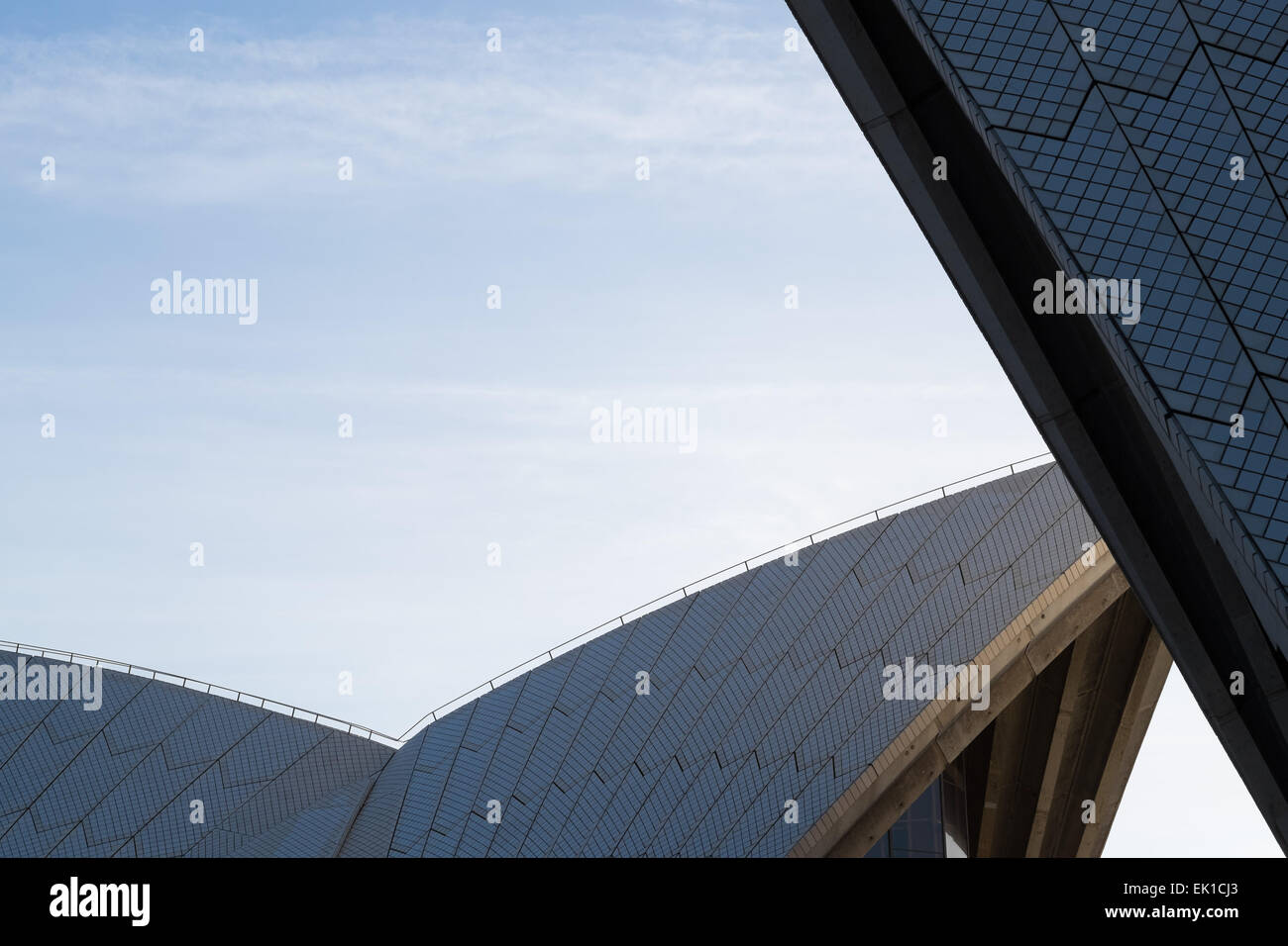Detail photos of the Sydney Opera House, by architect Jørn Utzon Stock ...