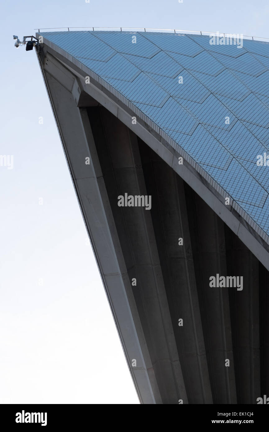Detail photos of the Sydney Opera House, by architect Jørn Utzon Stock ...