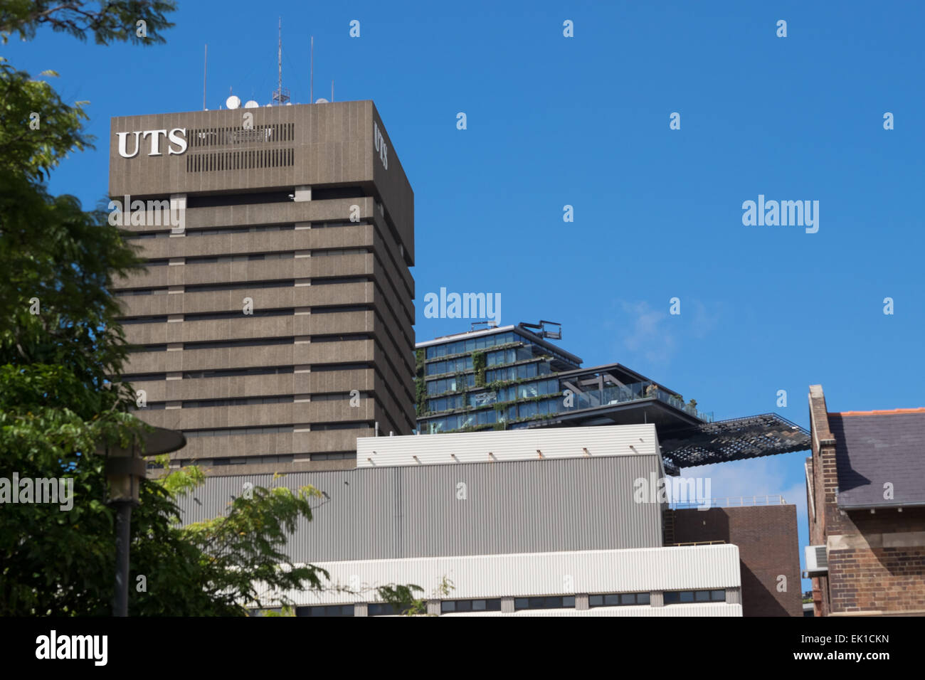UTS Tower. 'Ugliest Building in Sydney.' University of Technology, Sydney. Stock Photo