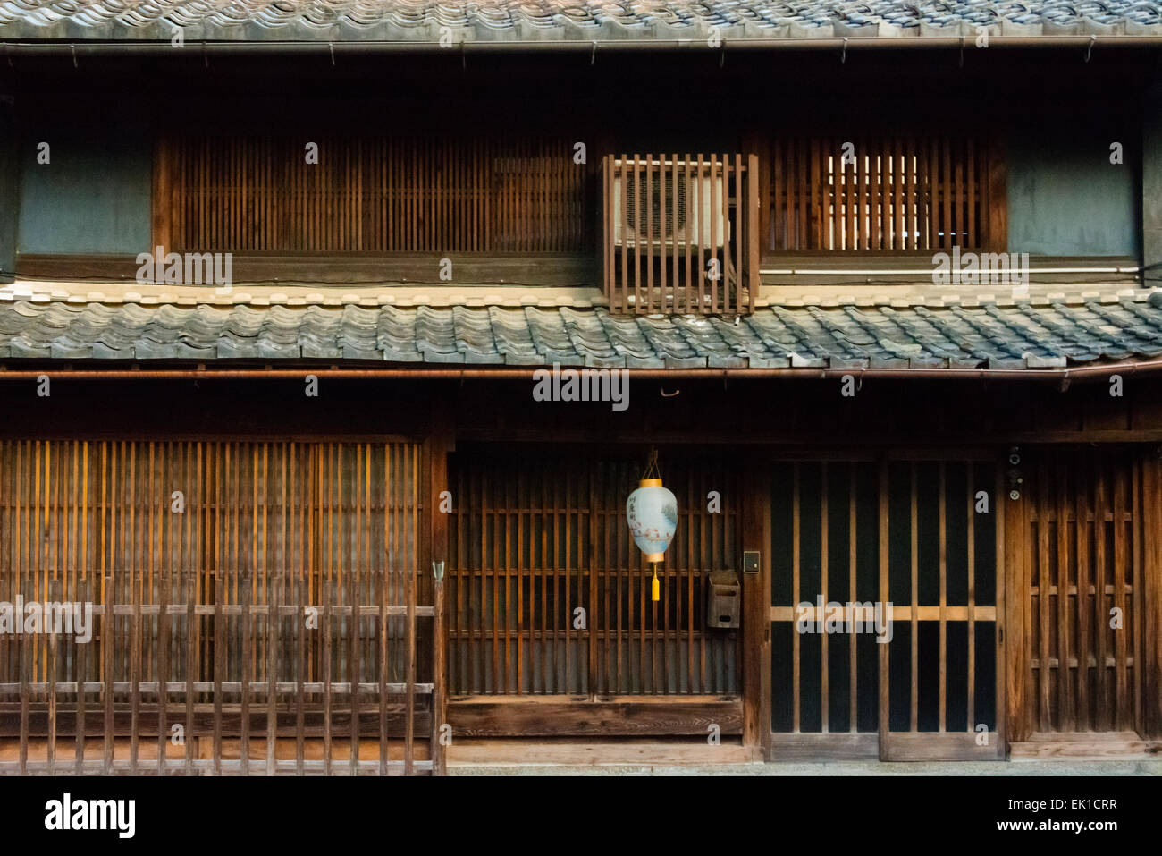Traditional wood house, Gifu, Gifu Prefecture, Japan Stock Photo