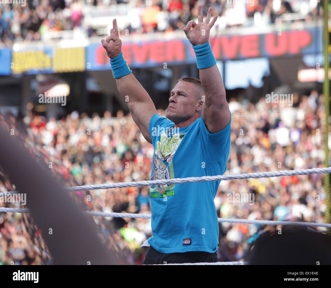 Santa Clara, California, USA. 29th Mar, 2015. John Cena during WWE  WrestleMania 31 at Levi's Stadium in front of 76,000 fans. © Matt  Roberts/ZUMA Wire//Alamy Live News Stock Photo - Alamy