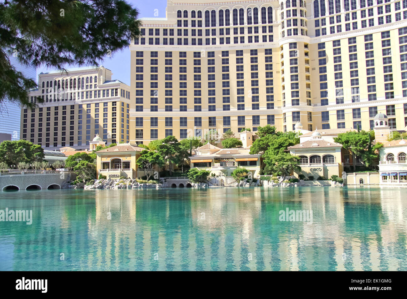 LAS VEGAS, NEVADA, USA OCTOBER 21, 2013 Fountain in Bellagio Hotel