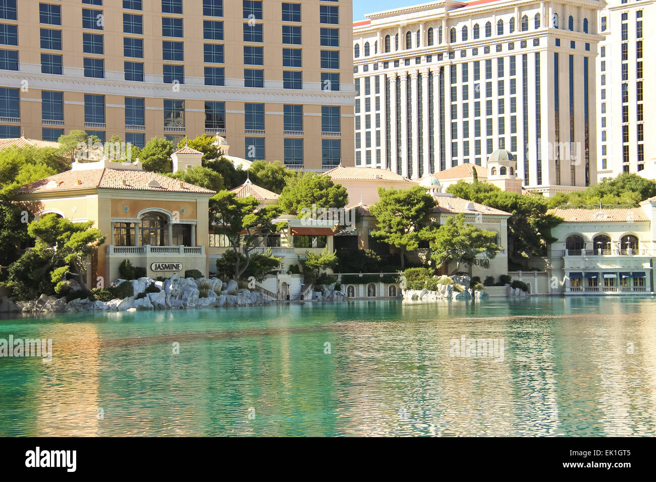 LAS VEGAS, NEVADA, USA OCTOBER 21, 2013 Fountain in Bellagio Hotel