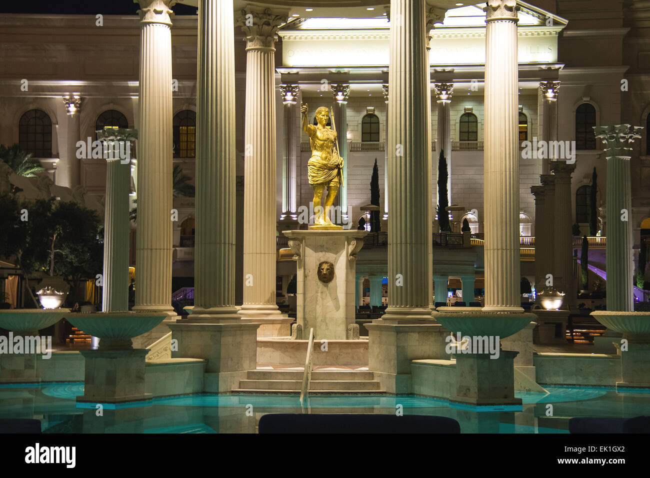 The pool of the Caesar's Palace in Las Vegas, NV, USA, July 2006. Photo by  Pierre Barlier/ABACAPRESS.COM Stock Photo - Alamy