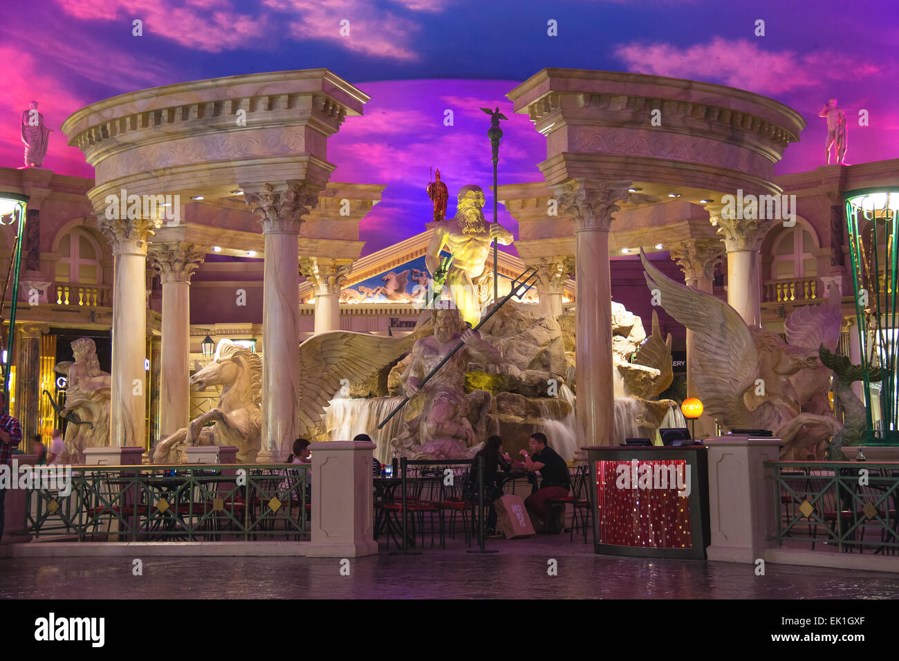 LAS VEGAS, NEVADA, USA OCTOBER 23, 2013 Lobby in Caesar's Palace in