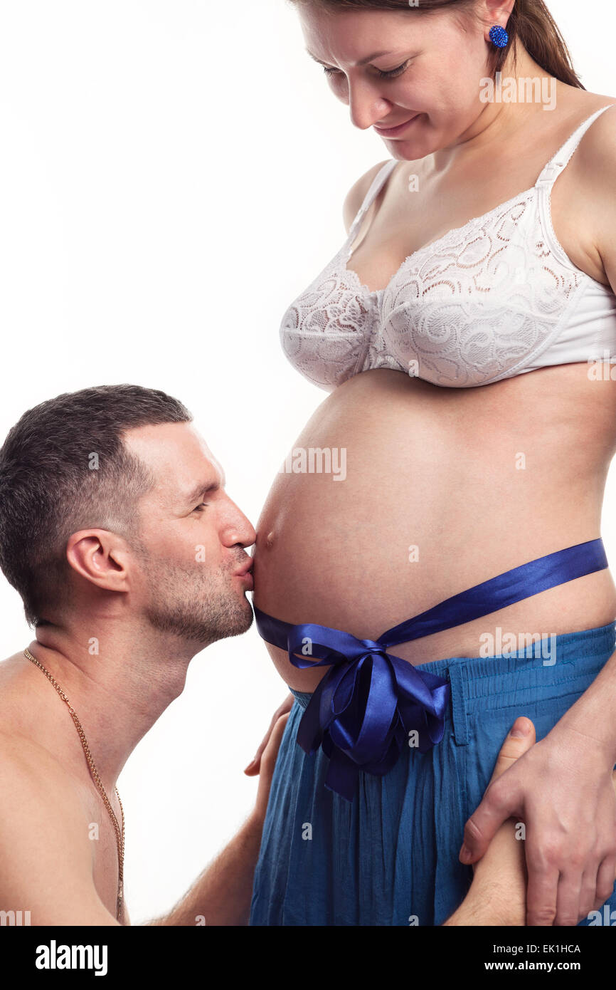 Kissing stomach hi-res stock photography and images - Alamy