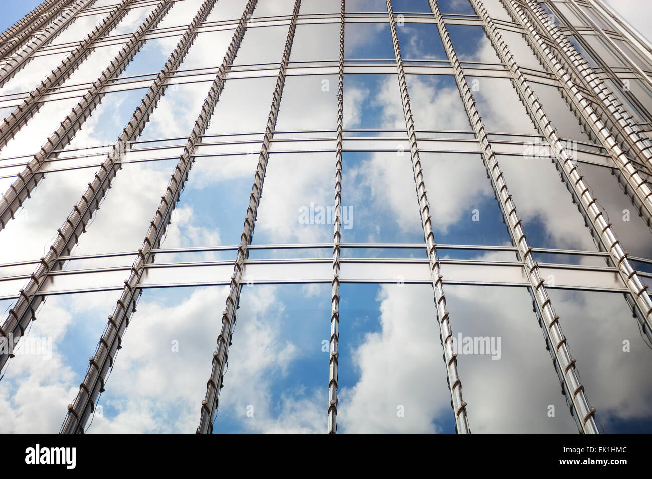 View of clouds reflected the glass surface of Burj Khalifa, Dubai, the  tallest tower in the world Stock Photo - Alamy