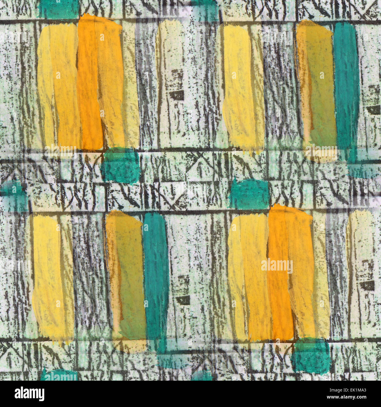 seamless light yellow, yellow, green stripes texture background Stock