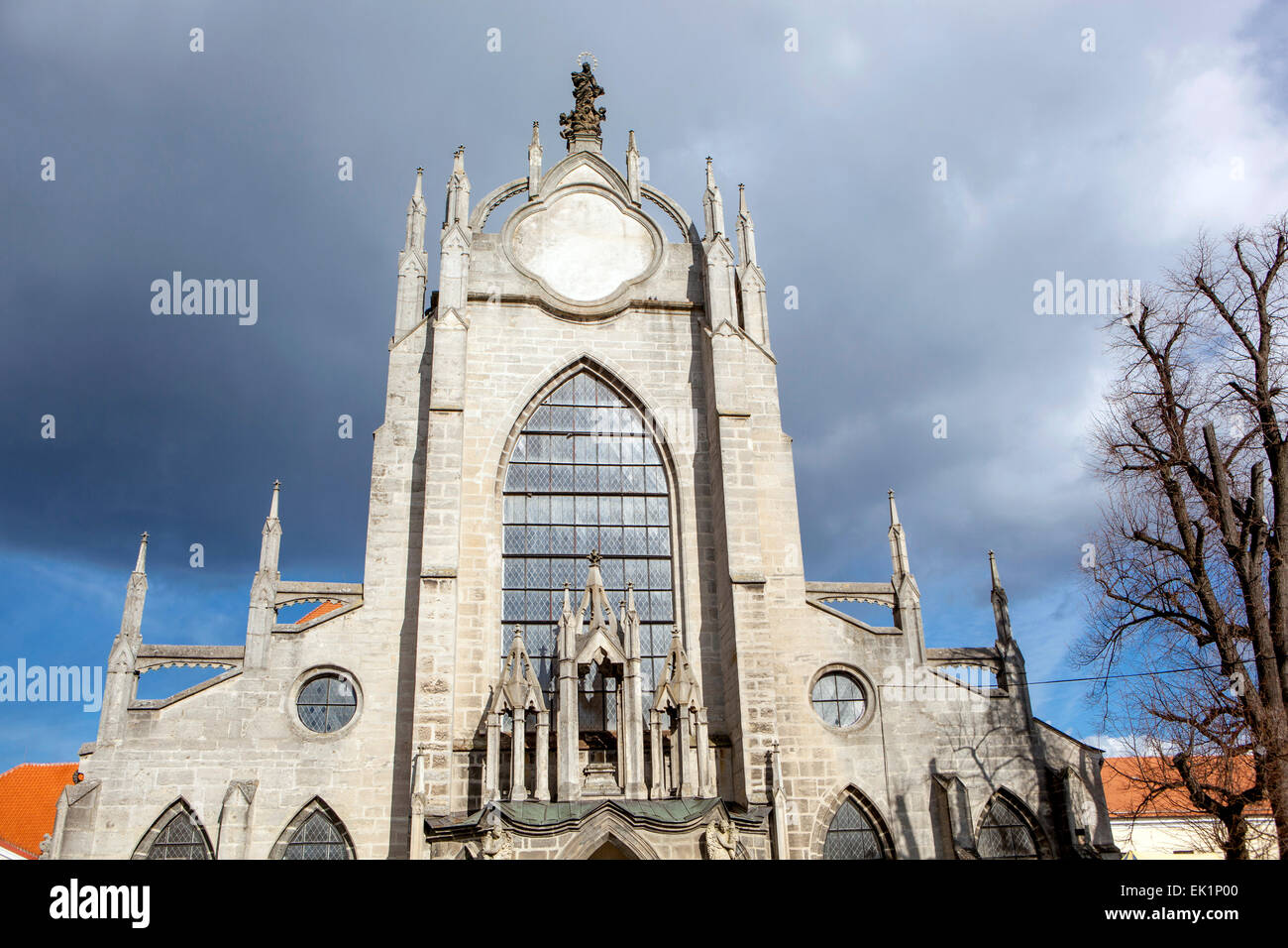 The Church of the Assumption of Our Lady, Sedlec Abbey, Kutna Hora, UNESCO town, Czech Republic Stock Photo