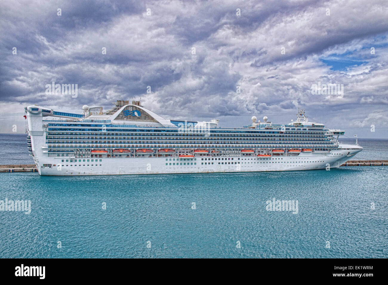 Princess Cruise Liner Docked In Barbados Stock Photo Alamy