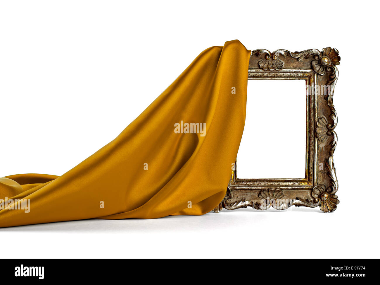 frame and silk cloth Stock Photo Alamy