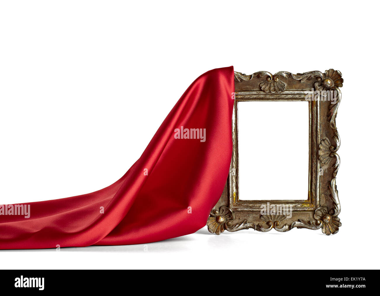 frame and silk cloth Stock Photo Alamy