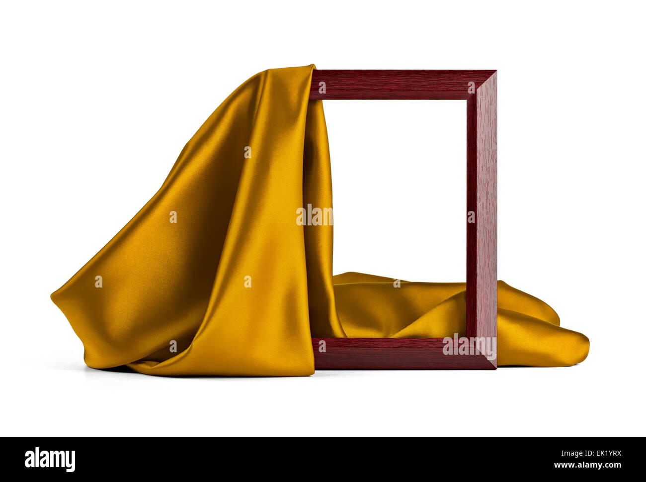 frame and silk cloth Stock Photo Alamy