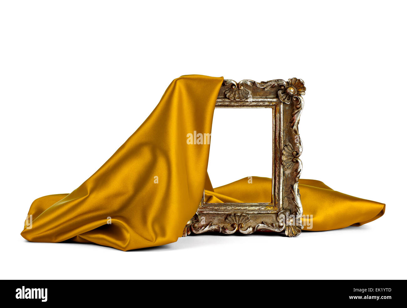 frame and silk cloth Stock Photo Alamy
